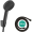 Ảnh bổ sung sản phẩm Bộ tay sen tắm Hansgrohe Pulsify Select S 105 Matt Black Relaxation với giá đỡ và dây sen 125cm | 24302670 1